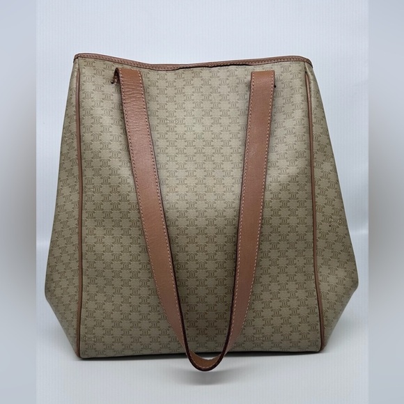 Vintage Celine Macadam Tote Bag Triomphe - Picture 4 of 12